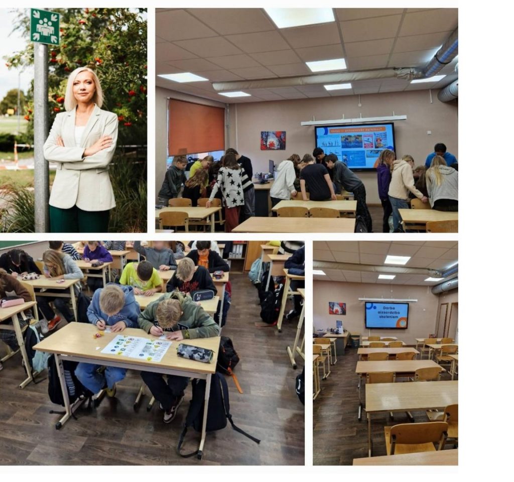 Asociācija popularizē darba aizsardzības jomu Rīgas 64. vidusskolā